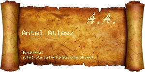 Antal Atlasz névjegykártya